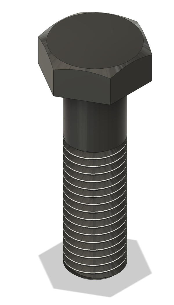 Tornillo DIN 931 8.8 pavonado