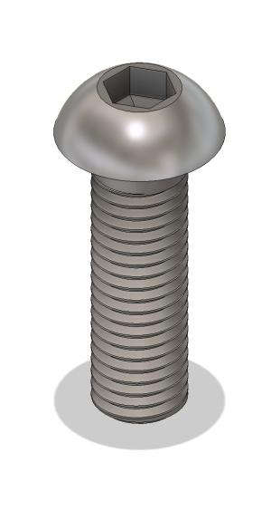 Tornillo allen botón ISO 7380 inoxidable A2
