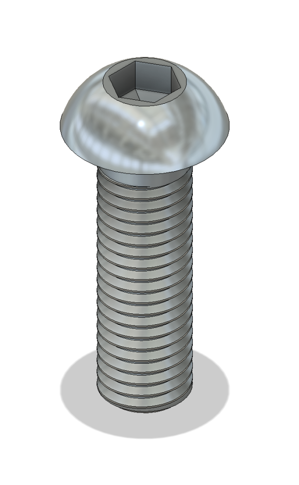 Tornillo allen botón ISO 7380 10.9 zincado