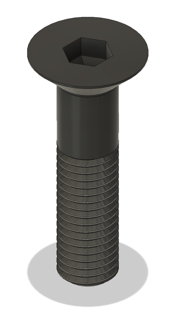Tornillo allen avellanado DIN 7991 10.9 pavonado