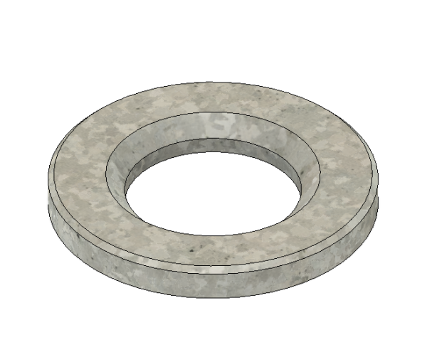 Arandela estructural UNE EN 14399-6 galvanizada