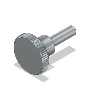 Tornillo moleteado de apriete con hexágono interior